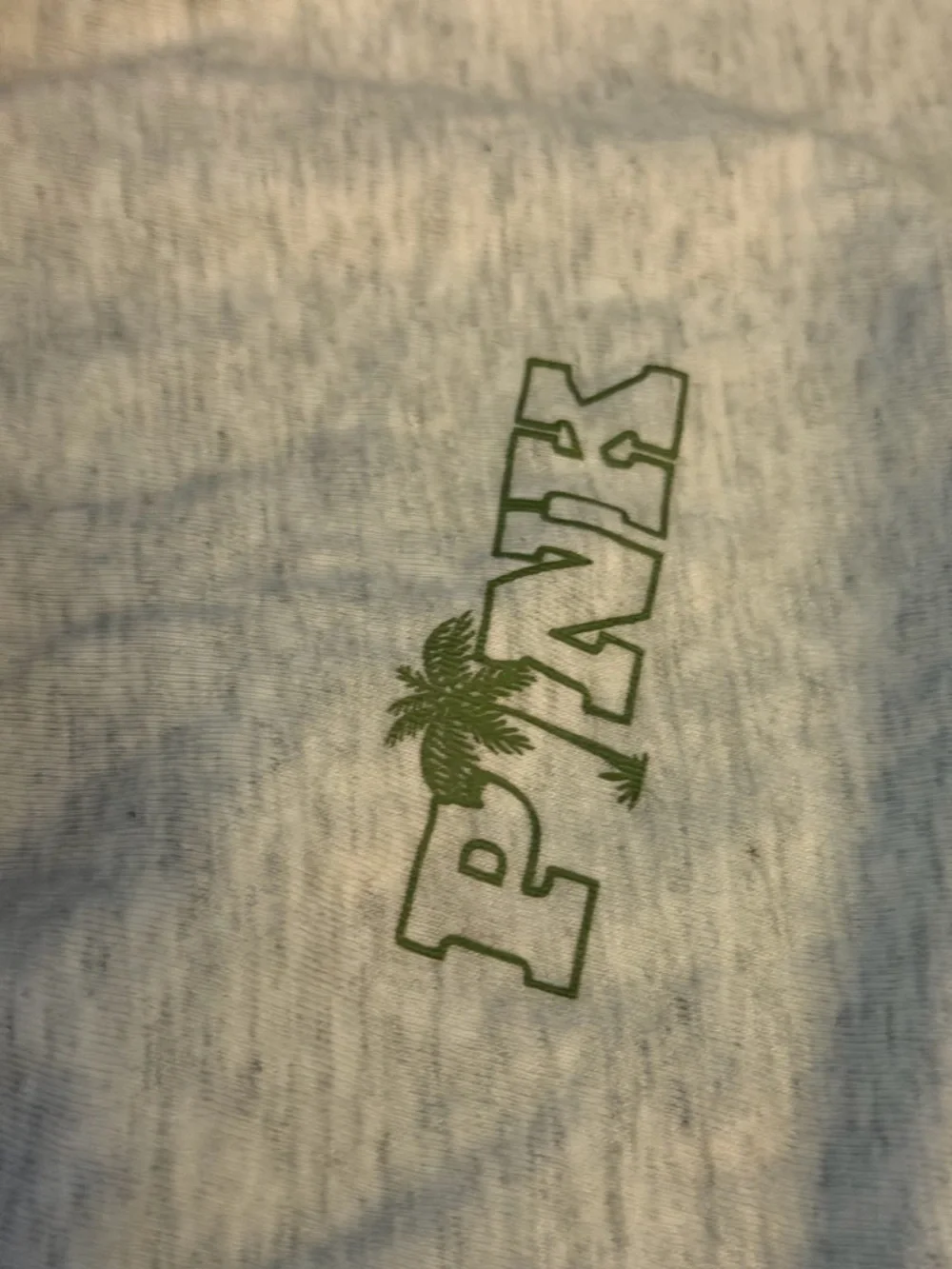 PINK Victoria's Secret Heather Gray Logo Tee - Picture 8 of 14